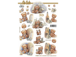 LeSuh 3D Bogen Bär blau 