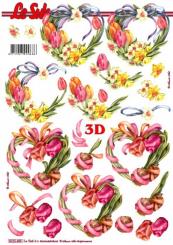 LeSuh 3D Bogen Blumenherz Ostern 