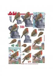 LeSuh 3D Bogen Rotkehlchen 