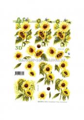 LeSuh 3D Bogen Sonnenblumen 