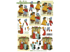 LeSuh 3D Bogen Weihnachts Junge Mädchen 