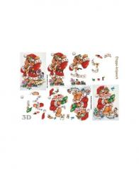 LeSuh 3D Bogen Weihnachtsbär 