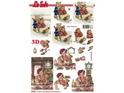 LeSuh 3D Bogen Weihnachtsbär 