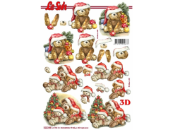 LeSuh 3D Bogen Weihnachtsbären 