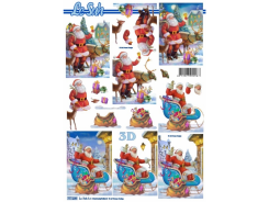 LeSuh 3D Bogen Weihnachtsmann 