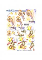 LeSuh 3D Bogen Zirkus Affe 