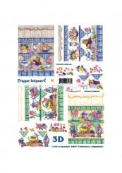 LeSuh 3D Etappen Bögen Blumen, Obst, Möbel 