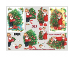 LeSuh 3D Etappen Bogen Bären Kinder beim Baum 