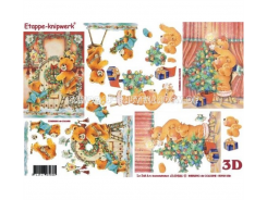 LeSuh 3D Etappen Bogen Bären Weihnachten 