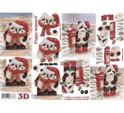 LeSuh 3D Etappen Bogen Bären Weihnachten 