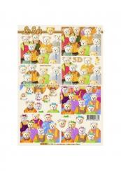 LeSuh 3D Etappen Bogen Bärenfamilie 