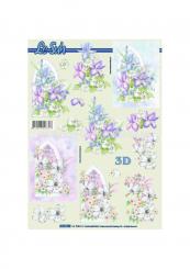 LeSuh 3D Etappen Bogen Blumen 