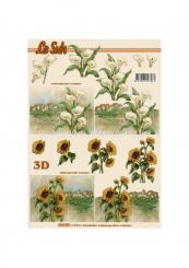 LeSuh 3D Etappen Bogen Blumen 