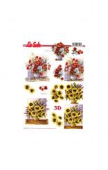 LeSuh 3D Etappen Bogen Blumen 