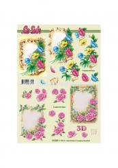 LeSuh 3D Etappen Bogen Blumen / Rosen 