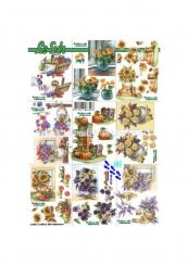 LeSuh 3D Etappen Bogen Blumen/Vase klein 