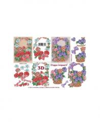 LeSuh 3D Etappen Bogen Blumenkörbe 