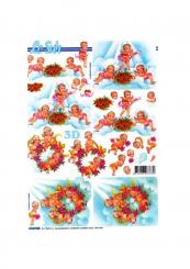 LeSuh 3D Etappen Bogen Engel auf Wolke 