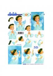 LeSuh 3D Etappen Bogen Engel mit Kranz 