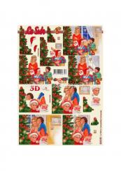 LeSuh 3D Etappen Bogen Familie mit Weihnacht 