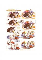 LeSuh 3D Etappen Bogen Hunde 