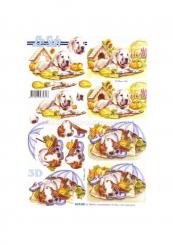 LeSuh 3D Etappen Bogen Hunde 