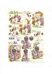 LeSuh 3D Etappen Bogen Hunde 