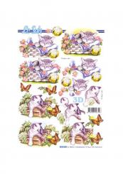 LeSuh 3D Etappen Bogen Katze 