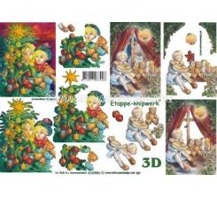 LeSuh 3D Etappen Bogen Kinder am Weihnachtsbaum 