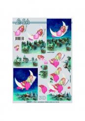 LeSuh 3D Etappen Bogen Kinder auf Mond 