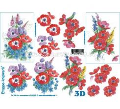 LeSuh 3D Etappen Bogen Klatschmohn 