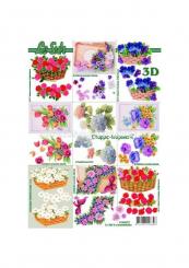 LeSuh 3D Etappen Bogen Kleine Blumen 