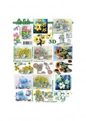 LeSuh 3D Etappen Bogen Kleine Blumen 