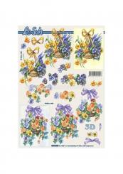 LeSuh 3D Etappen Bogen Korb Veilchen 