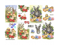 LeSuh 3D Etappen Bogen Küken + Hase 