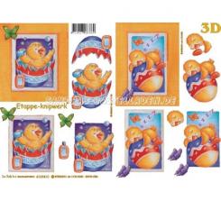 LeSuh 3D Etappen Bogen Küken im Ei 