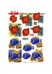 LeSuh 3D Etappen Bogen Marienkäfer + Fisch 