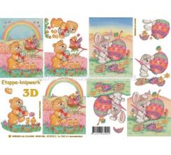 LeSuh 3D Etappen Bogen Osterbär 