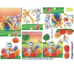 LeSuh 3D Etappen Bogen Osterhase -1- 