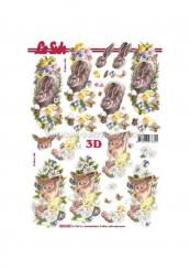 LeSuh 3D Etappen Bogen Osterhase + Küken 
