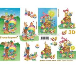 LeSuh 3D Etappen Bogen Osterhasen 