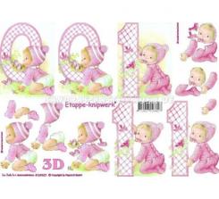 LeSuh 3D Etappen Bogen Rosa 0-1 Jahre 