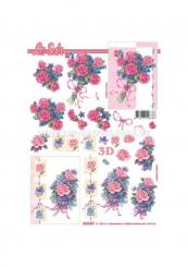 LeSuh 3D Etappen Bogen Rosen 