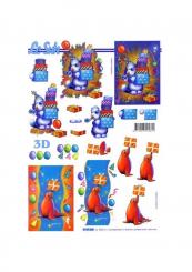 LeSuh 3D Etappen Bogen Tiere "Alles Gute" 