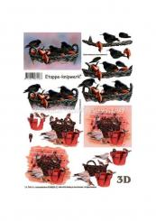 LeSuh 3D Etappen Bogen Vögel 