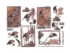 LeSuh 3D Etappen Bogen Vogel auf Zweig 