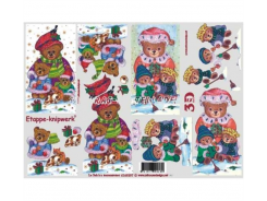 LeSuh 3D Etappen Bogen Weihnachtsbären 