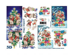 LeSuh 3D Etappen Bogen Weihnachtsbären 