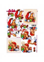 LeSuh 3D Etappen Bogen Weihnachtsbären 