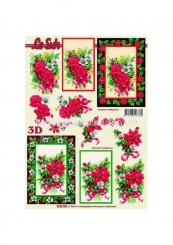 LeSuh 3D Etappen Bogen Weihnachtsblumen 